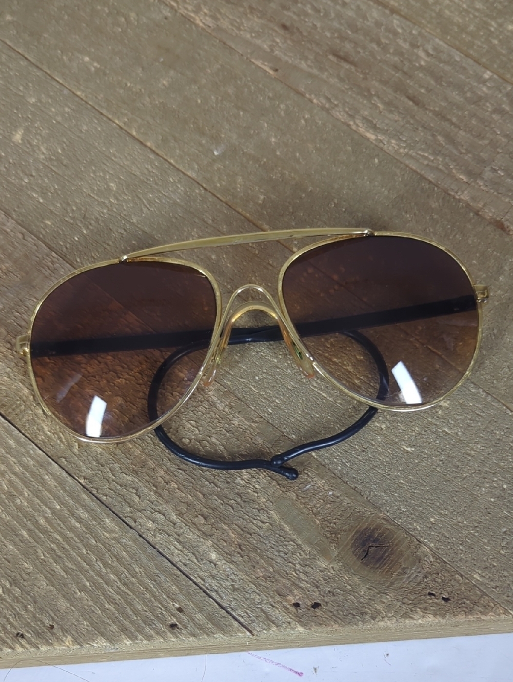 Julbo Aviator Sunglasses Gold Frame Brown Lenses Sport Outdoor Glasses RX